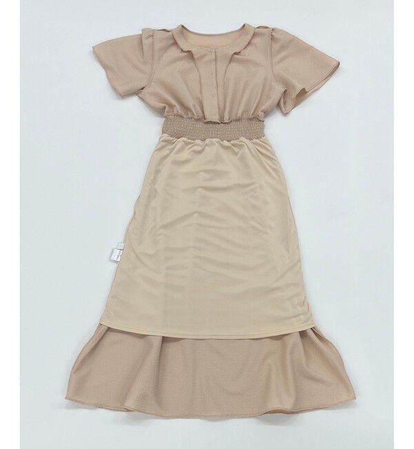 VIS「フレアスリーブサッカーワンピース」|ワンピース|