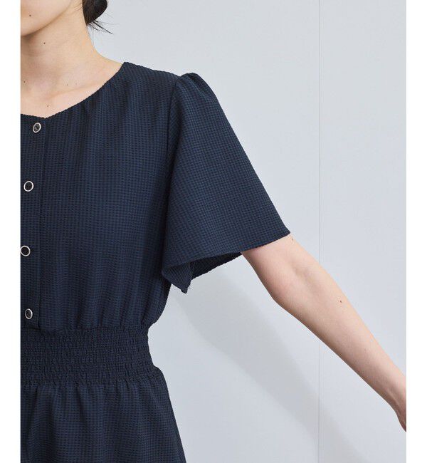 VIS「フレアスリーブサッカーワンピース」|ワンピース|