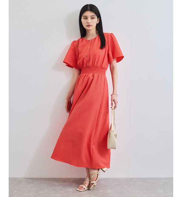 VIS「フレアスリーブサッカーワンピース」|ワンピース|