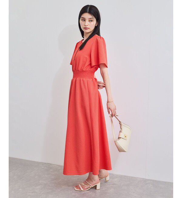 VIS「フレアスリーブサッカーワンピース」|ワンピース|