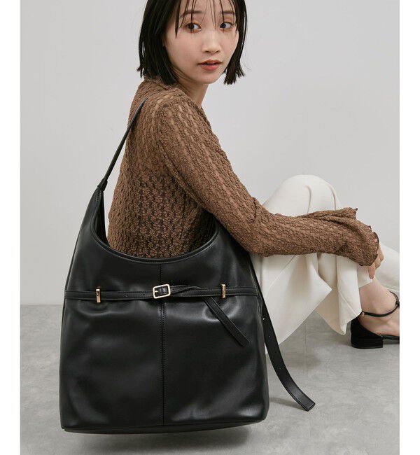 VIS「【A4収納】フロントベルトソフトショルダーバッグ」|ショルダー・メッセンジャー|