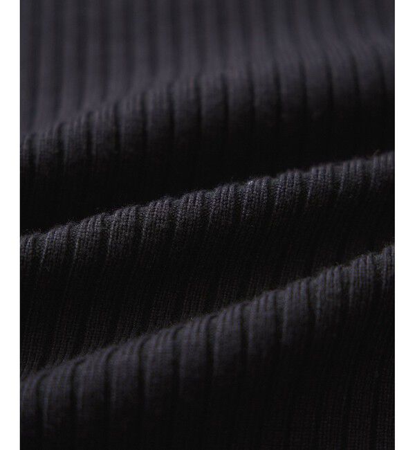 VIS「アシメオフショルリブニット美シルエットワンピース/着丈が選べる」|ワンピース|