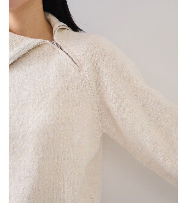 VIS「フロントジップニットプルオーバー/イージーケア」|ニット・セーター|