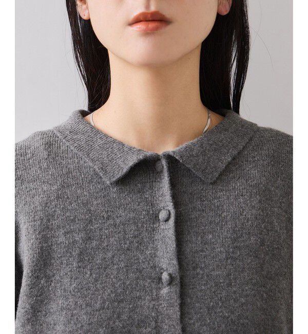 VIS「衿ファー取り外しカーディガン」|カーディガン|