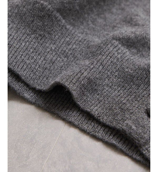 VIS「衿ファー取り外しカーディガン」|カーディガン|