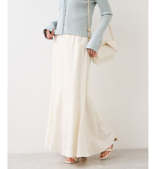 VIS「サテンツイルマーメイドスカート」|スカート|