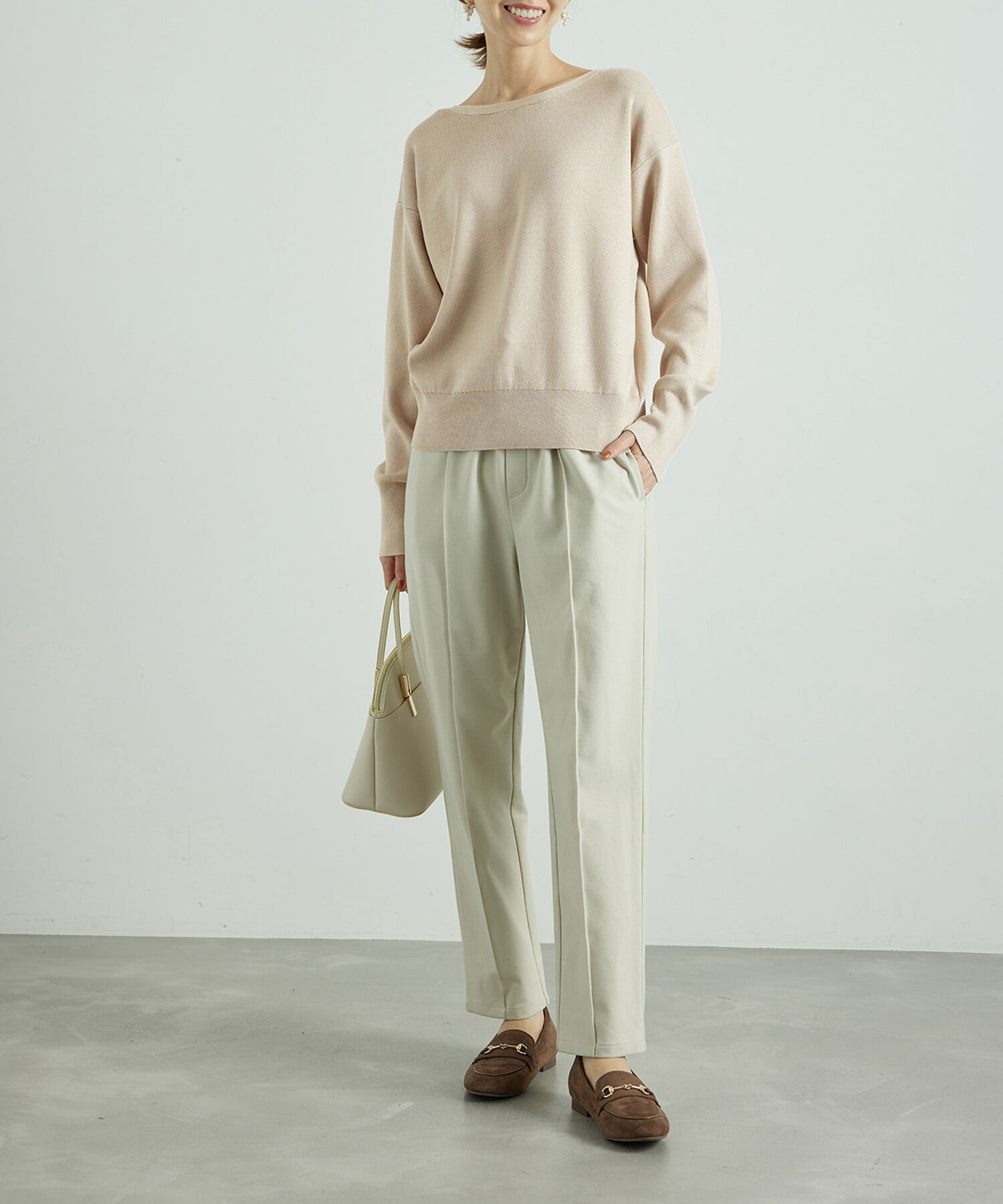 Rope&rsquo;Picnic「2WAY/マシュマロニットパールカーディガン/リンクコーデ」|カーディガン|