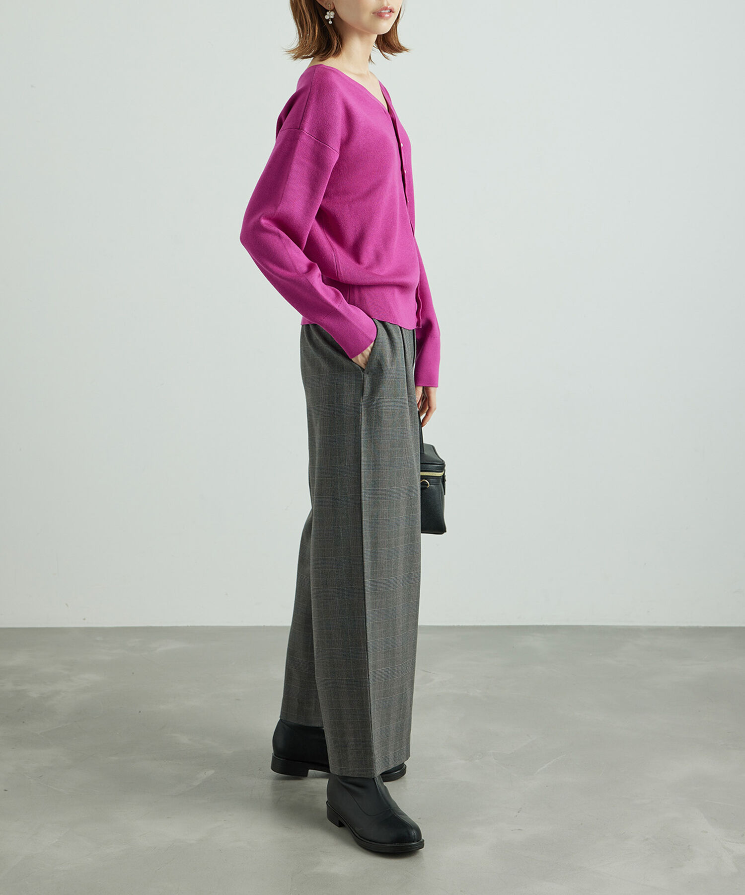 Rope&rsquo;Picnic「2WAY/マシュマロニットパールカーディガン/リンクコーデ」|カーディガン|