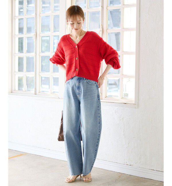 Rope&rsquo;Picnic「【emur/エミュール】カービーデニムパンツ」|デニム|