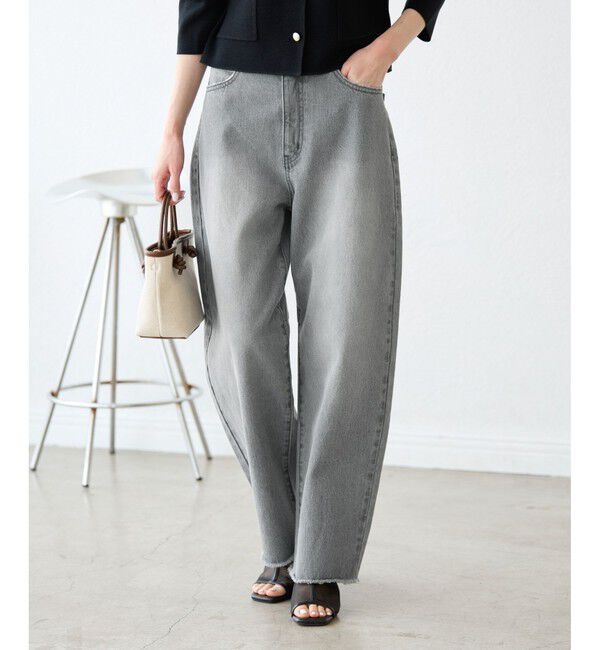 Rope&rsquo;Picnic「【emur/エミュール】カービーデニムパンツ」|デニム|