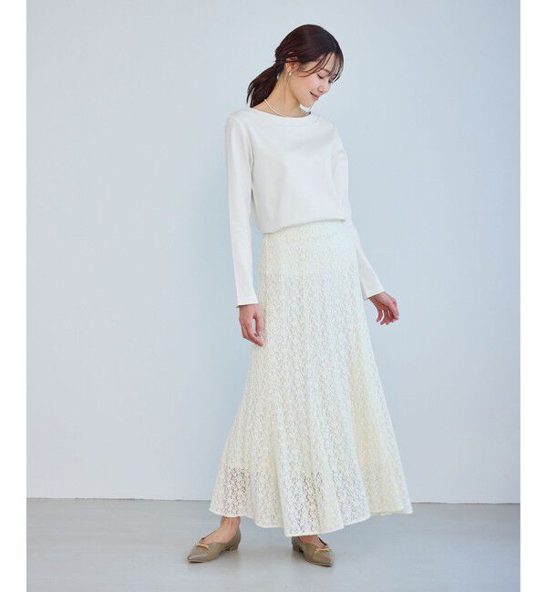 Rope&rsquo;Picnic「60シルケットボートネックジャケットインナー」|Tシャツ・カットソー|