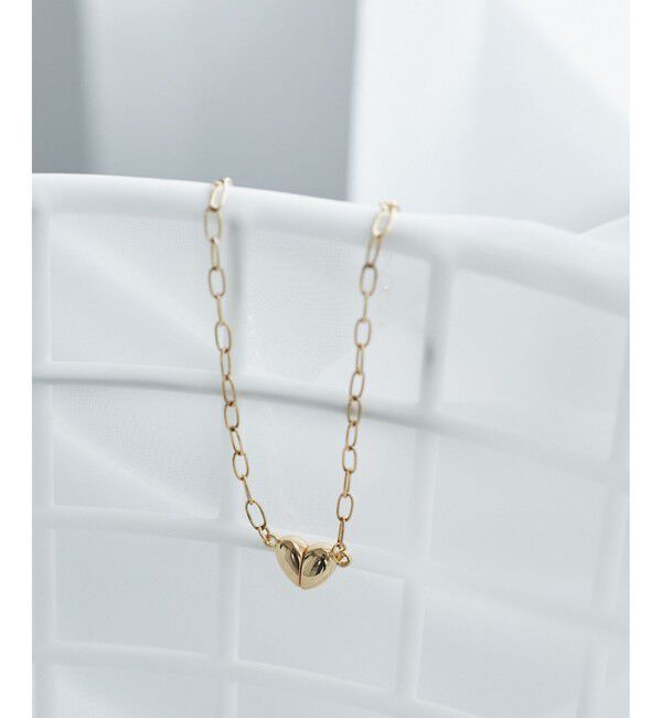 ROPE PICNIC PASSAGE「マグネットハートボールドチェーンネックレス/2WAY」|ネックレス|ゴールド(90)