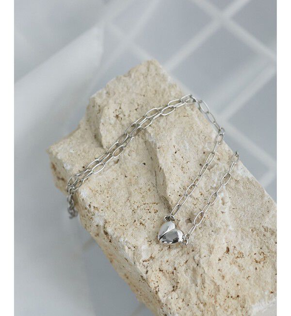 ROPE PICNIC PASSAGE「マグネットハートボールドチェーンネックレス/2WAY」|ネックレス|シルバー(93)