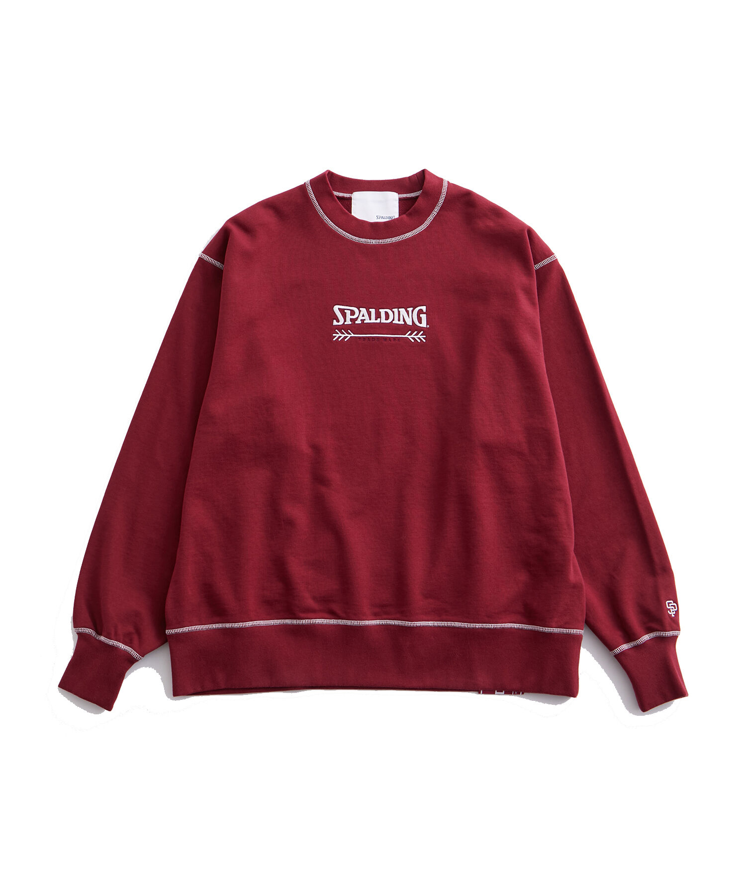 ADAM ET ROPE'「《別注》【SPALDING/スポルディング】LOGO SWEATSHIRT / UNISEX」|スウェット・ジャージ|ワイン(66)
