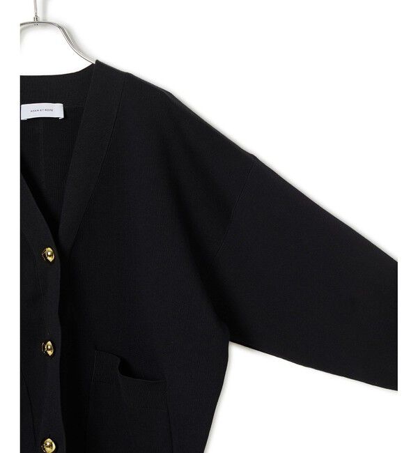 ADAM ET ROPE'「【再入荷】・【サステナブル】ロゴボタンミドルカーディガン」|カーディガン|