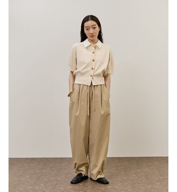 ADAM ET ROPE'「【サステナブル】2WAYカラー付カーディガン」|カーディガン|