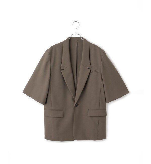 ADAM ET ROPE'「【EMOELLE】ハーフスリーブジャケット」|テーラードジャケット|