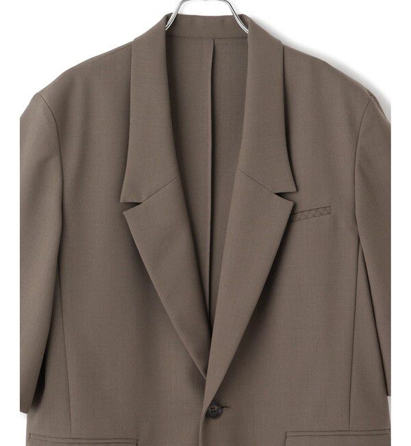 ADAM ET ROPE'「【EMOELLE】ハーフスリーブジャケット」|テーラードジャケット|