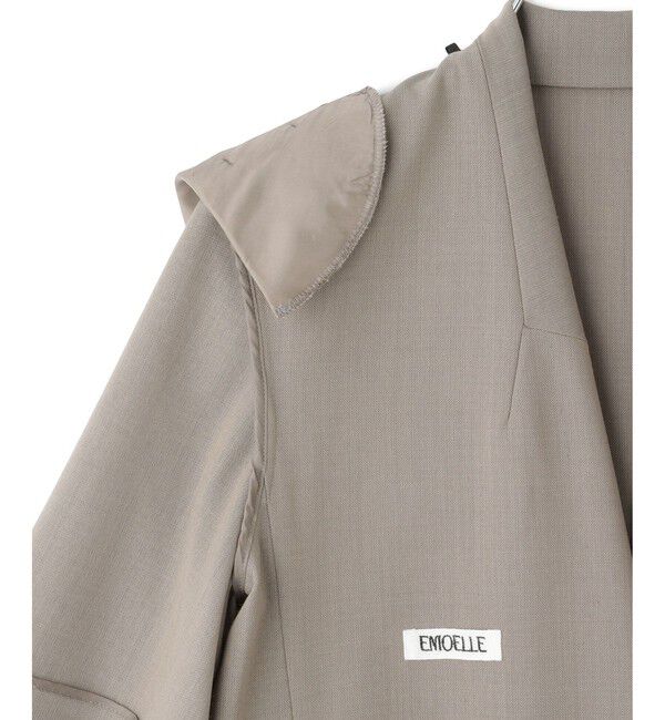 ADAM ET ROPE'「【EMOELLE】ハーフスリーブジャケット」|テーラードジャケット|