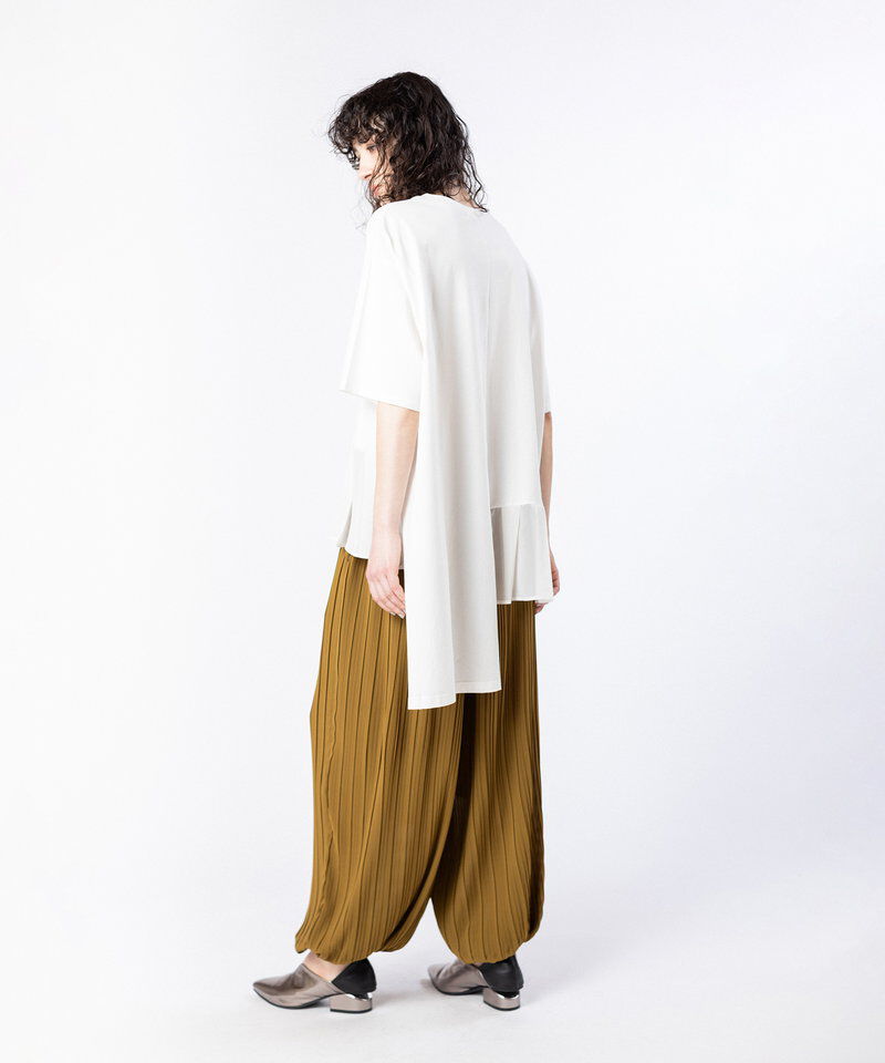  「アシンメトリー切替Tシャツ」|Tシャツ・カットソー|