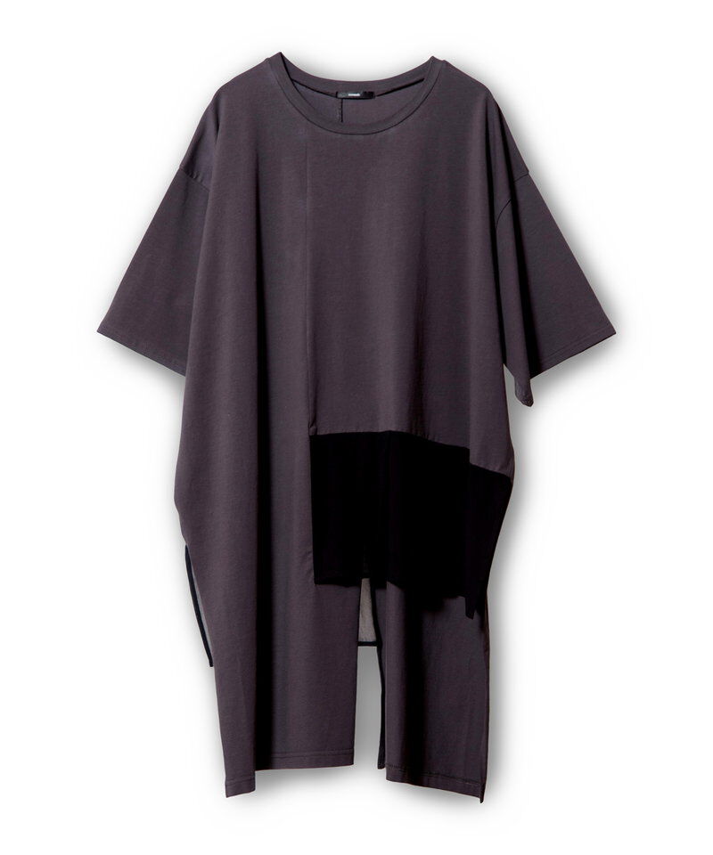  「アシンメトリー切替Tシャツ」|Tシャツ・カットソー|