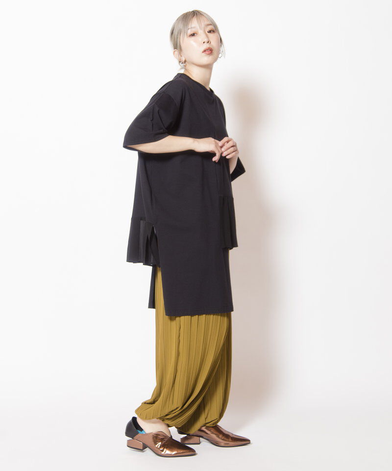  「アシンメトリー切替Tシャツ」|Tシャツ・カットソー|