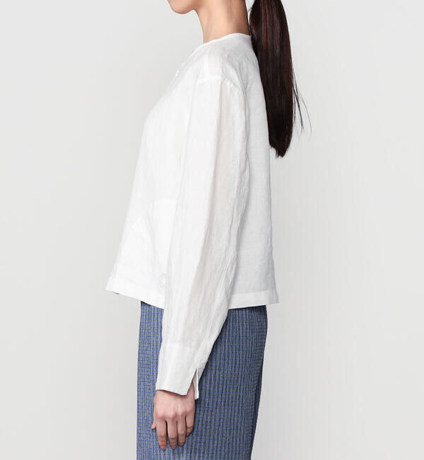 ORCIVAL「ORCIVAL | リネン クルーネックカーディガン WOMEN」|カーディガン|