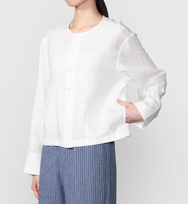 ORCIVAL「ORCIVAL | リネン クルーネックカーディガン WOMEN」|カーディガン|