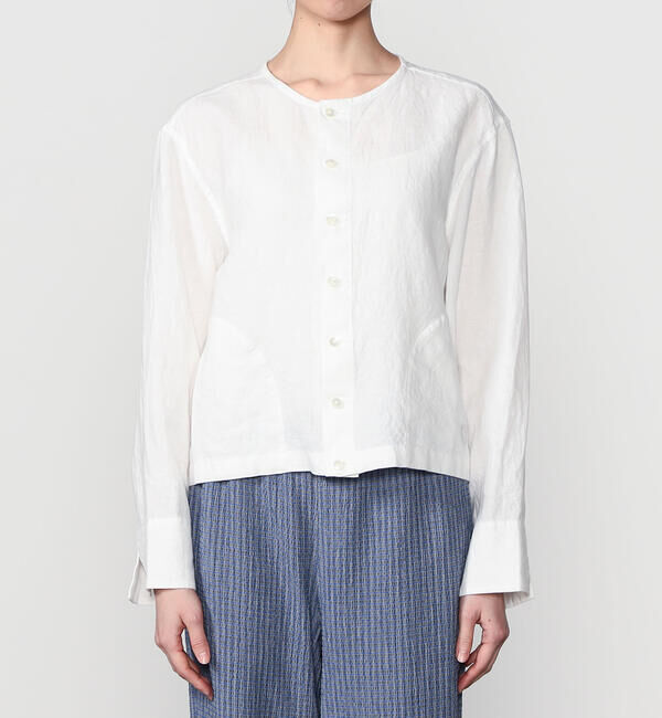 ORCIVAL「ORCIVAL | リネン クルーネックカーディガン WOMEN」|カーディガン|