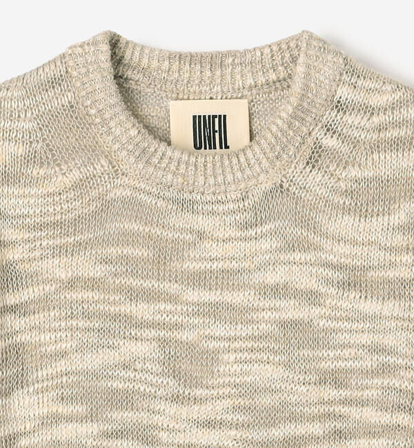 UNFIL「UNFIL | リネンシルク メランジニットベスト WOMEN」|ベスト・ジレ|