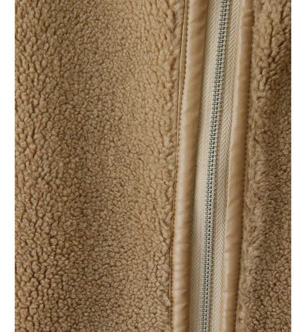 THE PAUSE「【THE PAUSE】ボアフードロングジレ」|ベスト・ジレ|