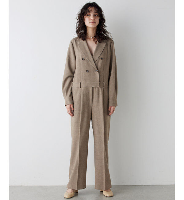 THE PAUSE「《コラボカラー》【THE PAUSE】テーラーカラージャンプスーツ」|ワンピース|