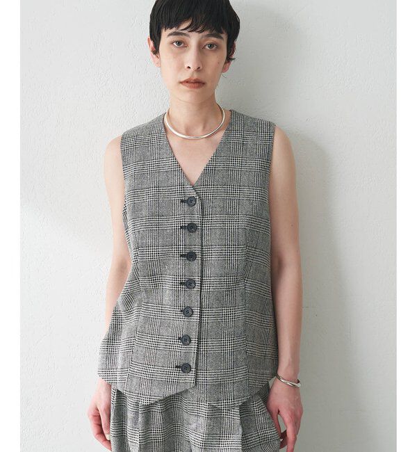  「ノーカラーベスト」|ベスト・ジレ|