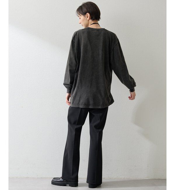  「フロッキープリントロングTシャツ」|Tシャツ・カットソー|