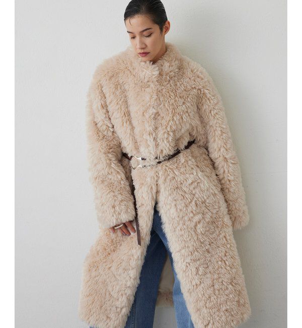  「【THE PAUSE】フェイクファーロングコート」|その他|