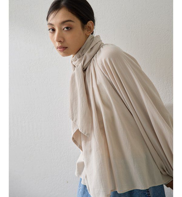  「製品染めボウブラウス」|シャツ・ブラウス|
