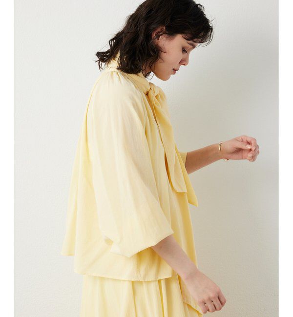  「製品染めボウブラウス」|シャツ・ブラウス|