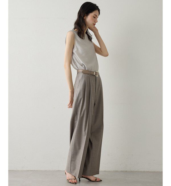 Drawing Numbers「【Drawing Numbers】シャイニーシースルーノースリーブブラウス」|シャツ・ブラウス|