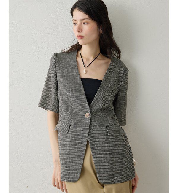 Drawing Numbers「【Drawing Numbers】カラミハーフスリーブジャケット」|その他|