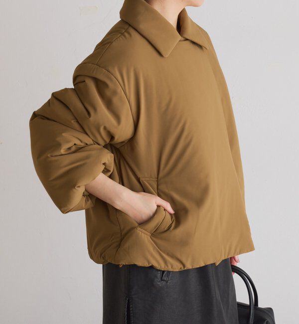  「【洗えるコート/500g】ウォッシャブル中綿ジャケット」|その他|