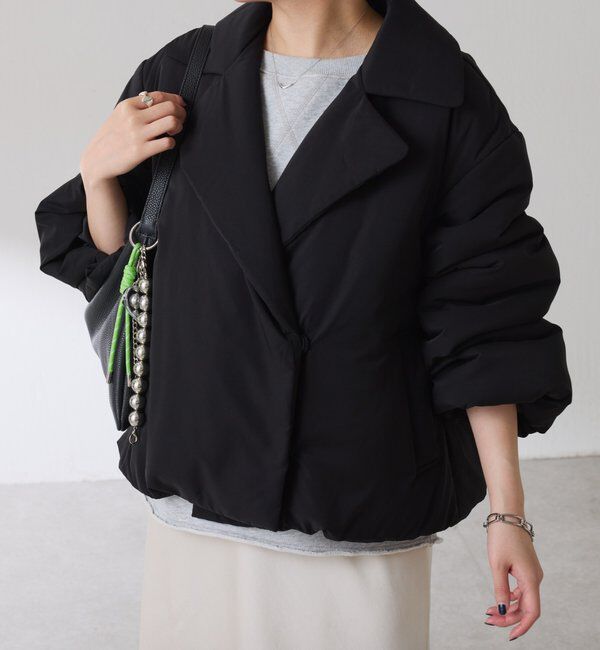  「【洗えるコート/500g】ウォッシャブル中綿ジャケット」|その他|