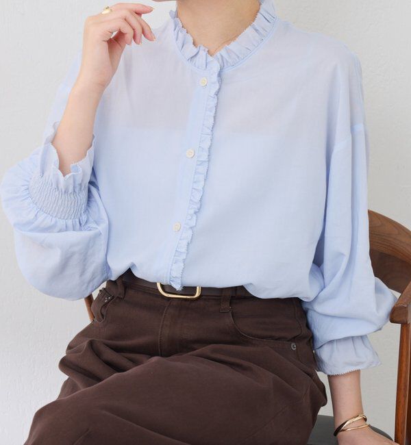  「フリルカラーシャツ」|シャツ・ブラウス|