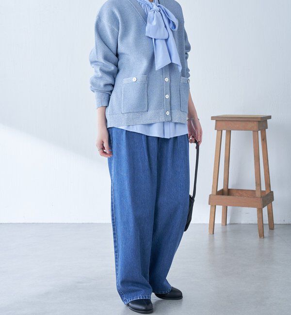  「ツヤボタンカーディガン」|ニット・セーター|