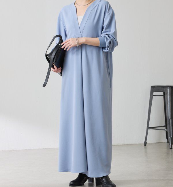  「ジャージVネックワンピース/セレモニー」|ワンピース|