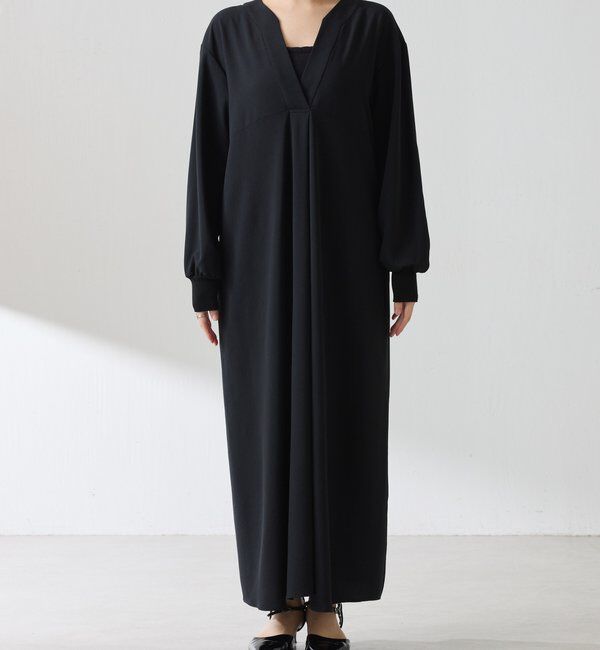  「ジャージVネックワンピース/セレモニー」|ワンピース|