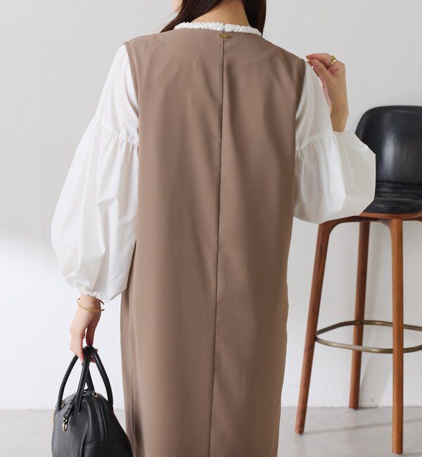  「フロントボタンジャンパースカート」|ワンピース|