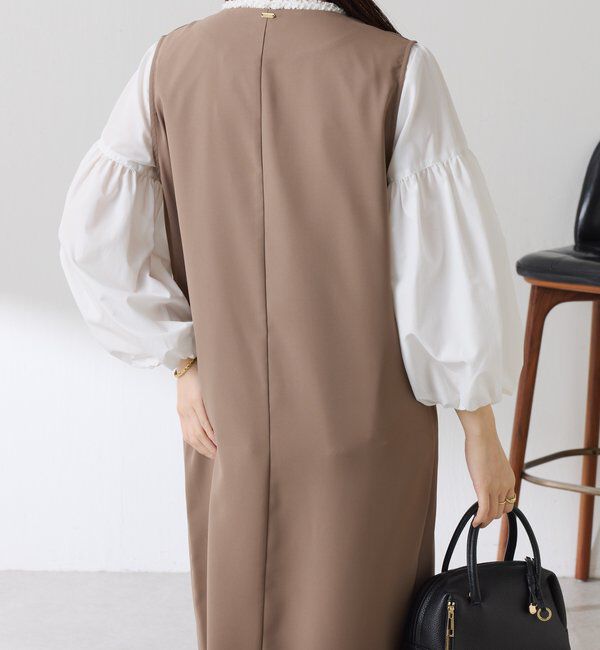  「フロントボタンジャンパースカート」|ワンピース|