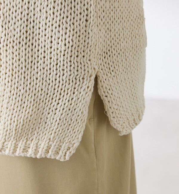  「フラワールーズコットン混ニット」|ニット・セーター|