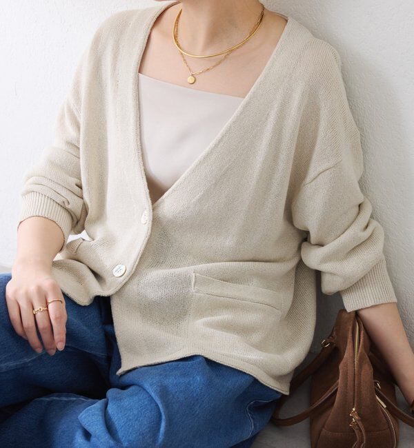  「コットン混カーディガン」|ニット・セーター|