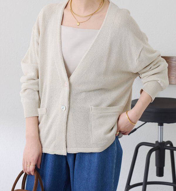  「コットン混カーディガン」|ニット・セーター|